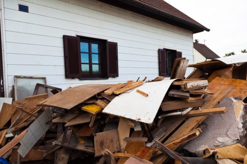 Recycling of demolition materials in Pimlico