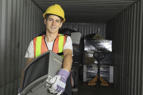 Waste disposal services handling construction debris