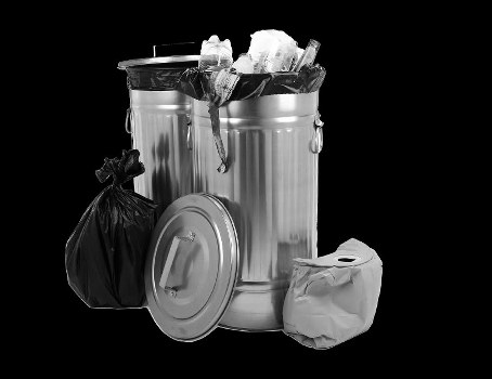 Eco-friendly waste sorting at a construction site