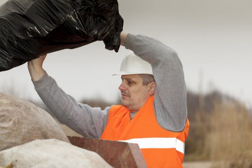 Booking a skip hire service for waste disposal in Pimlico